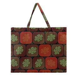 Information Puzzle Zipper Large Tote Bag