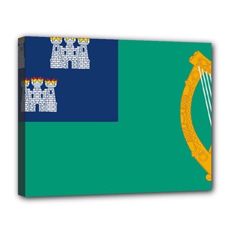 City Of Dublin Flag Canvas 14  X 11  by abbeyz71