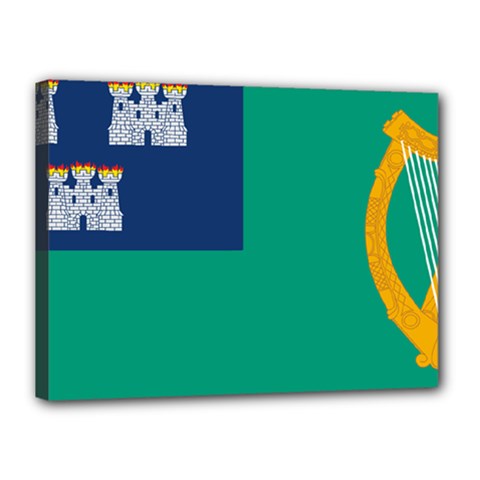 City Of Dublin Flag Canvas 16  X 12  by abbeyz71