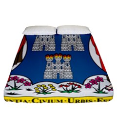 City Of Dublin Coat Of Arms  Fitted Sheet (queen Size) by abbeyz71