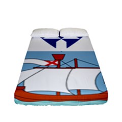 Flag Of Belfast Fitted Sheet (full/ Double Size)