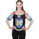 Flag of Drogheda  Women s Cutout Shoulder Tee View1