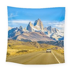 Snowy Andes Mountains, El Chalten, Argentina Square Tapestry (large) by dflcprints