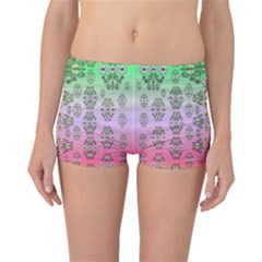 Summer Bloom In Festive Mood Boyleg Bikini Bottoms by pepitasart