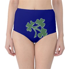 Flag Of Ireland Cricket Team High-waist Bikini Bottoms by abbeyz71