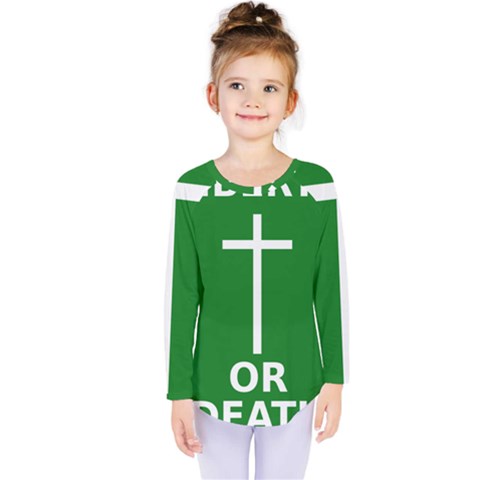 Battle Of Arklow Flag Kids  Long Sleeve Tee by abbeyz71