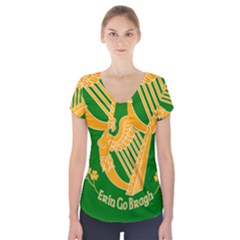 Erin Go Bragh Banner Short Sleeve Front Detail Top by abbeyz71