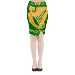 Erin Go Bragh Banner Midi Wrap Pencil Skirt