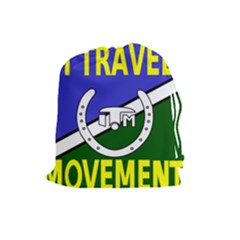 Flag Of The Irish Traveller Movement Drawstring Pouches (large)  by abbeyz71