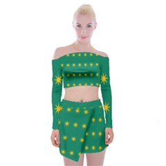 32 Stars Fenian Flag Off Shoulder Top With Skirt Set by abbeyz71