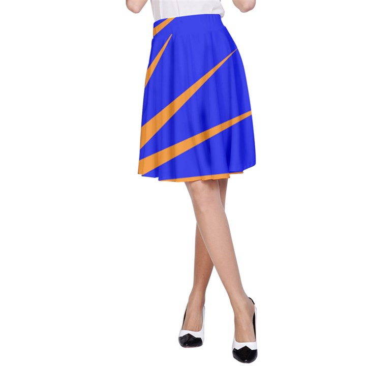 Sunburst Flag A-Line Skirt