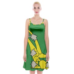 Starry Plough Flag  Spaghetti Strap Velvet Dress