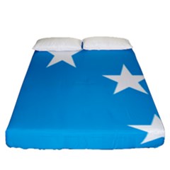 Starry Plough Flag Fitted Sheet (queen Size) by abbeyz71