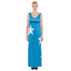 Starry Plough Flag Maxi Thigh Split Dress by abbeyz71