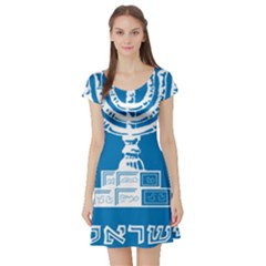 Emblem Of Israel Short Sleeve Skater Dress by abbeyz71