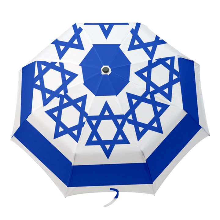 Flag of Israel Folding Umbrellas