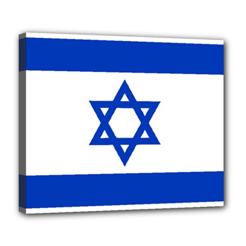 Flag Of Israel Deluxe Canvas 24  X 20  