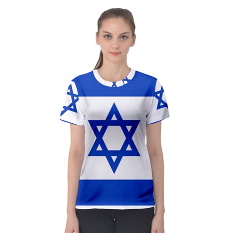 Flag Of Israel Women s Sport Mesh Tee by abbeyz71
