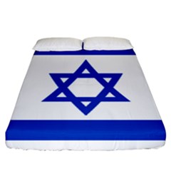 Flag Of Israel Fitted Sheet (california King Size) by abbeyz71