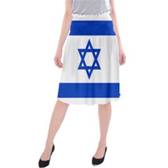 Flag Of Israel Midi Beach Skirt