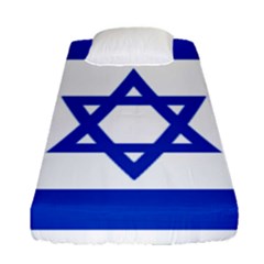 Flag Of Israel Fitted Sheet (single Size) by abbeyz71