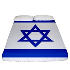 Flag Of Israel Fitted Sheet (california King Size) by abbeyz71