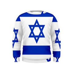 Flag Of Israel Kids  Sweatshirt by abbeyz71