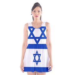 Flag Of Israel Scoop Neck Skater Dress by abbeyz71