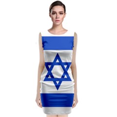 Flag Of Israel Classic Sleeveless Midi Dress by abbeyz71