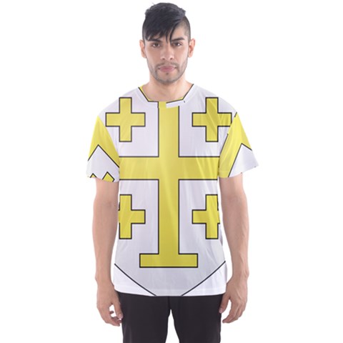 The Arms Of The Kingdom Of Jerusalem  Men s Sport Mesh Tee by abbeyz71