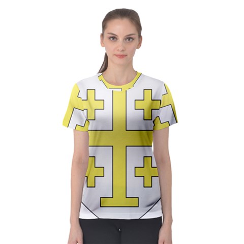 The Arms Of The Kingdom Of Jerusalem  Women s Sport Mesh Tee by abbeyz71