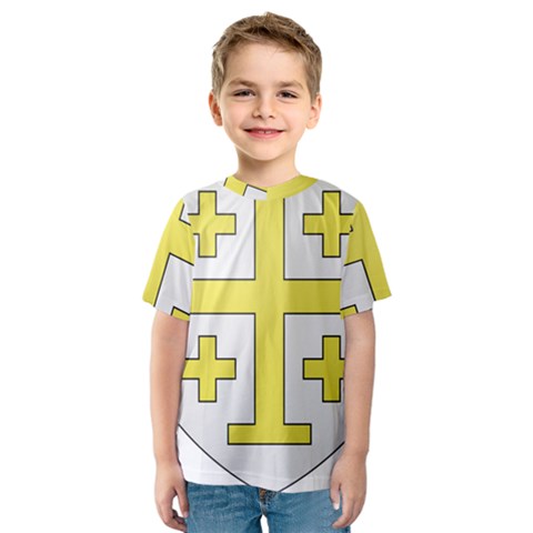 The Arms Of The Kingdom Of Jerusalem Kids  Sport Mesh Tee by abbeyz71