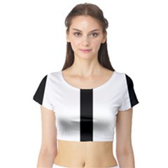 Anchored Cross  Short Sleeve Crop Top (tight Fit) by abbeyz71