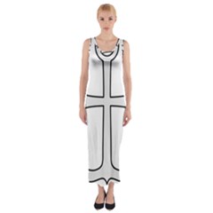 Anchored Cross  Fitted Maxi Dress by abbeyz71