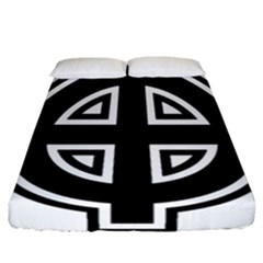 Celtic Cross Fitted Sheet (california King Size) by abbeyz71