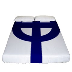 Celtic Cross  Fitted Sheet (Queen Size)