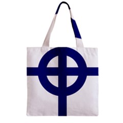 Celtic Cross  Zipper Grocery Tote Bag