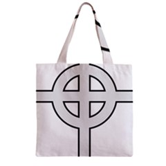 Celtic Cross  Zipper Grocery Tote Bag by abbeyz71