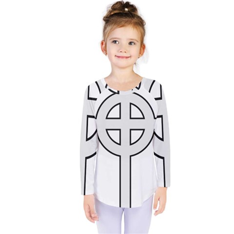 Celtic Cross  Kids  Long Sleeve Tee by abbeyz71