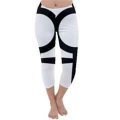 Coptic Ankh  Capri Winter Leggings  by abbeyz71