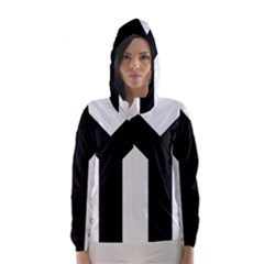 Forked Cross Hooded Wind Breaker (women)