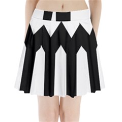 Forked Cross Pleated Mini Skirt by abbeyz71