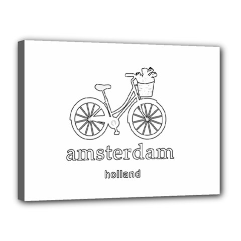 Amsterdam Canvas 16  X 12  by Valentinaart