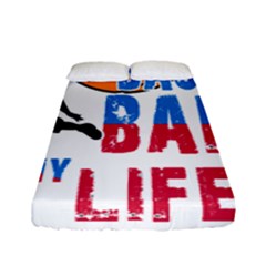 Basketball Is My Life Fitted Sheet (full/ Double Size) by Valentinaart