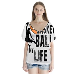 Basketball Is My Life Flutter Sleeve Top