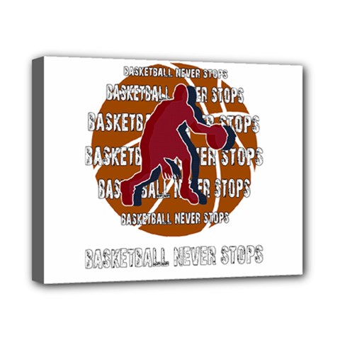 Basketball Never Stops Canvas 10  X 8  by Valentinaart