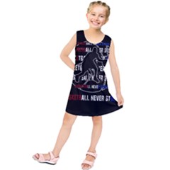 Basketball Never Stops Kids  Tunic Dress by Valentinaart