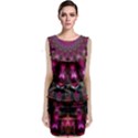 Pink Vortex Half Kaleidoscope  Sleeveless Velvet Midi Dress View1