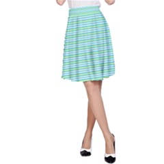 Decorative Lines Pattern A-line Skirt