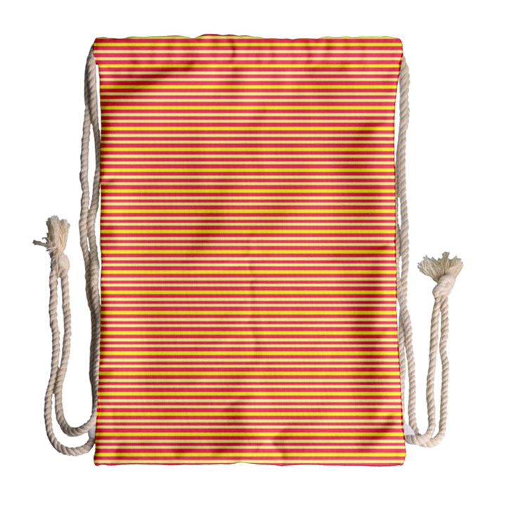 Decorative lines pattern Drawstring Bag (Large)